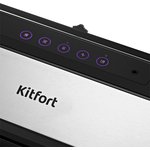 Вакуумный упаковщик KitFort КТ-1516, 150Вт, серебристый/черный