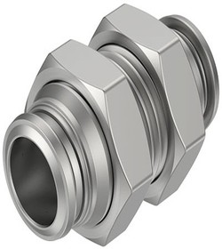 NPQR-H-Q16-E, NPQR Series Push-in Fitting, Push In 16 mm to Push In 16 mm, Tube-to-Tube Connection Style, NPQR-H-Q16