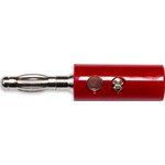 BU-00249-2, Banana Plug, Stackable Connector Standard Banana Solderless Red
