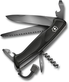 Фото 1/10 Нож перочинный Victorinox RangerGrip Onyx (0.9563.C31P) 130мм 12функц. черный подар.коробка