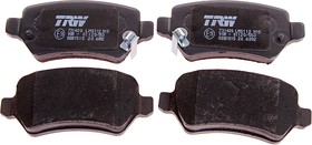 GDB1515, Колодки зад.OPEL ASTRA H 04-14/ZAFIRA 05-15, TRW | купить в розницу и оптом