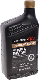Фото 1/2 08798-9134, Масло моторное HONDA 5W30 (0,946L), HONDA Synthetic Blend 5W30 SN