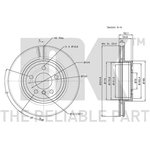 311564, Диск тормозной High Carbon BMW X3 01/04 -