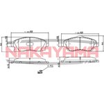 HP8368NY, Колодки тормозные дисковые передние OPEL COMBO 01-, MERIVA 03-