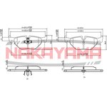 P0832NY, Колодки тормозные дисковые, к-т BMW: 3 93-98, 3 98