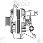 Генератор Mazda 3 BK (03-) 2.0i/5 CR (05-) 1.8i/2.0i 90A (LG 2501)