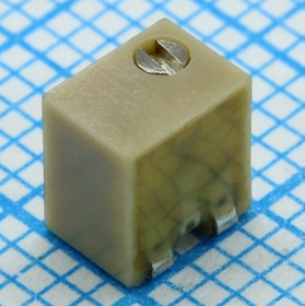 Фото 1/2 PVG5A104C03R00, (100К 0.25W SMD), Резистор переменный керметный 100кОм +10% 0.25Вт (4.8х3.9х5.3)мм SMD лента на катушке