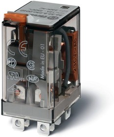 Фото 1/3 Реле миниатюрное силовое электромеханич. монтаж в розетку или наконечники Faston (4.8х0.5мм) 2CO 12А AgNi 220В DC RTI опции: нет FINDER 5632