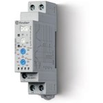 Реле контрольное для 1-фазных сетей пониженное/повышенное напряжение настраиваемые диапазоны выход 1CO 10А модул. шир. 17.5мм FINDER 7011823