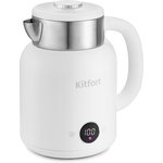 Чайник электрический KitFort КТ-6196-2, 2200Вт, белый и серебристый