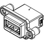 MUSBR-3593-M0, Conn USB 3.0 Type A RCP 9 POS 2mm/2.5mm Solder ST Thru-Hole 9 ...