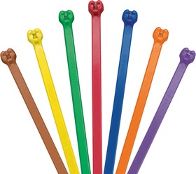 BT2S-M4Y, Cable Ties, 203mm x 4.7 mm, Yellow Nylon, Pk-1000pack