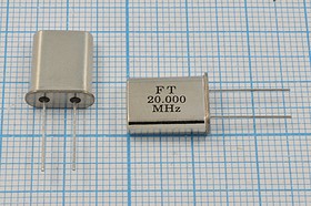Резонатор кварцевый 20МГц, нагрузка 16пФ; 20000 \HC49U\16\ 20\ 50/0~60C\U[FT]\1Г (FT)
