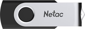Фото 1/8 Флешка USB NETAC U505 32ГБ, USB3.0, черный и серебристый [nt03u505n-032g-30bk]