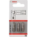 2607001562, Pozidriv Screwdriver Bit, PZ3 Tip