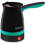 Кофеварка Электрическая турка Kitfort КТ-7183-2 1000Вт черный/зеленый