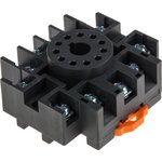 11 Pin 300V DIN Rail Relay Socket, for use with RUB Relays