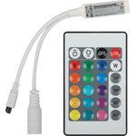 Контроллер ЭРА мини для светодиодной ленты с ИК пультом RGBController-12/ ...