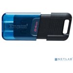 Kingston USB Drive 64GB DataTraveler 80M OTG USB Type-C USB 3.2 черный [DT80M/64GB]