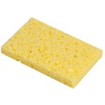 sponge for cleaning soldering tips, moistened, 80x50 yellow