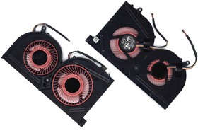 Вентилятор (кулер) для ноутбука MSI GS63 GS63VR GS73 GS73VR (GPU) двойной
