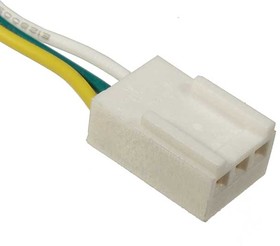 HU-03 wire 0,3m AWG26, Межплатный кабель питания (розетка) трехполюсный HU-03, AWG26, с шагом 2,54 мм, 0,3 м