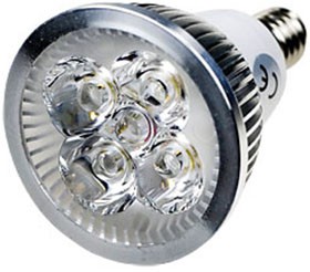 Фото 1/4 LED LAMP E14 4X1W 220В NW, Лампа светодиодная E14 4x1W 220В цвет чистый белый