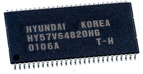 Фото 1/2 HY57V64820HGT, микросхема памяти 4Banks x 2M x 8Bit DRAM TSOP-2
