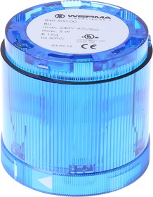 Фото 1/2 840.500.00, 840 Series Blue Steady Effect Beacon Unit, 12 230 V ac/dc, Filament Bulb, AC, DC, IP54