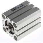 CDQSB25-20D, Pneumatic Compact Cylinder - 25mm Bore, 20mm Stroke, CQS Series ...