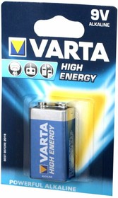 04922121411, Батарейка Varta High Energy / Longlife Power (9V, 1 шт)