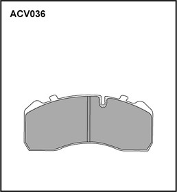 ACV036KHD, Колодки тормозные дисковые WVA (29093) HCV