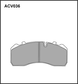 ACV036KHD, ACV036KHD_Колодки тормозные передние/задние (Торм.сист.Knorr) Iveco Cargo (Nippon)