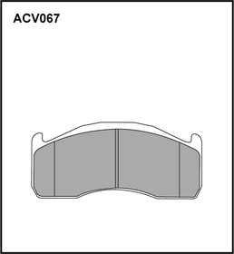 ACV067K, Колодки тормозные дисковые WVA (29151) HCV