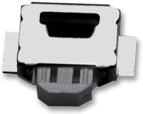 Фото 1/3 B3U-3000P-B, Тактильная кнопка, Серия B3U, Side Actuated, SMD (Поверхностный Монтаж), Rectangular Button