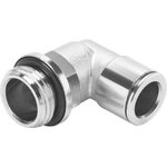 NPQM-L-G38-Q8-P10, Elbow Threaded Adaptor, G 3/8 Male to Push In 8 mm ...
