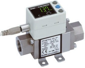 PF3W720S-F04-F-M, PF3W Series Digital Flow Switch For Water Flow Sensor for Fluid, Liquid, 2 l/min Min, 16 L/min Max
