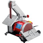 ЗУБР d 125 мм, 25 х 762 мм лента, 330 Вт, тарельчато - ленточный шлифовальный ...