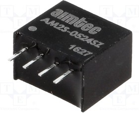 AM2S-0524SZ, Преобразователь: DC/DC; 2Вт; Uвх:4,5 5,5В; 24ВDC; Iвых:80мА; SIP4