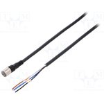 XS3F-M421-410-A, Straight Female 4 way M8 to Unterminated Sensor Actuator Cable, 10m