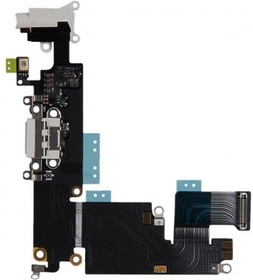 (821-2220-08) шлейф с разъёмом зарядки ,микрофоном, гарнитуры и антенной для Apple iPhone 6 Plus, белый