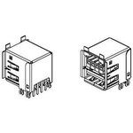 Фото 2/3 55917-501LF, Dual Port Right Angle, Through Hole Type A USB Connector Socket to Socket