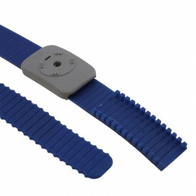Фото 1/2 4720, Anti-Static Control Products Wristband, Dual Conductor, Thermoplastic, Adjustable, Blue