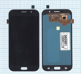 Дисплей для Samsung Galaxy A7 (2017) SM-A720F в сборе с тачскрином (OLED) черный