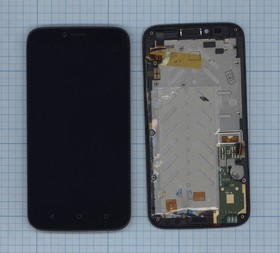 Дисплей для Huawei Ascend Y625 черный с рамкой