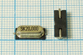 Резонатор кварцевый 25МГц, нагрузка 20пФ; 25000 \SMD49S4\20\\\\1Г (SK20.000)
