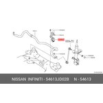 Втулка стабилизатора передняя NISSAN 54613-JD02B