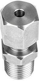 FC-142-D, Compression Fitting, 1/8 " BSPT, Stainless Steel, 1/4 " Probe