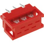 16-Way IDC Connector Plug for Cable Mount, 2-Row