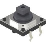 SKQEAAA010, Grey Cap Tactile Switch, SPST 50 mA 3mm Snap-In